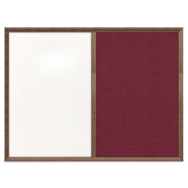 United Visual Products Enclosed Corkboard, 1 Door, 72"x36", 4" Fra, UV3425-BLACK-BUFF UV3425-BLACK-BUFF - main